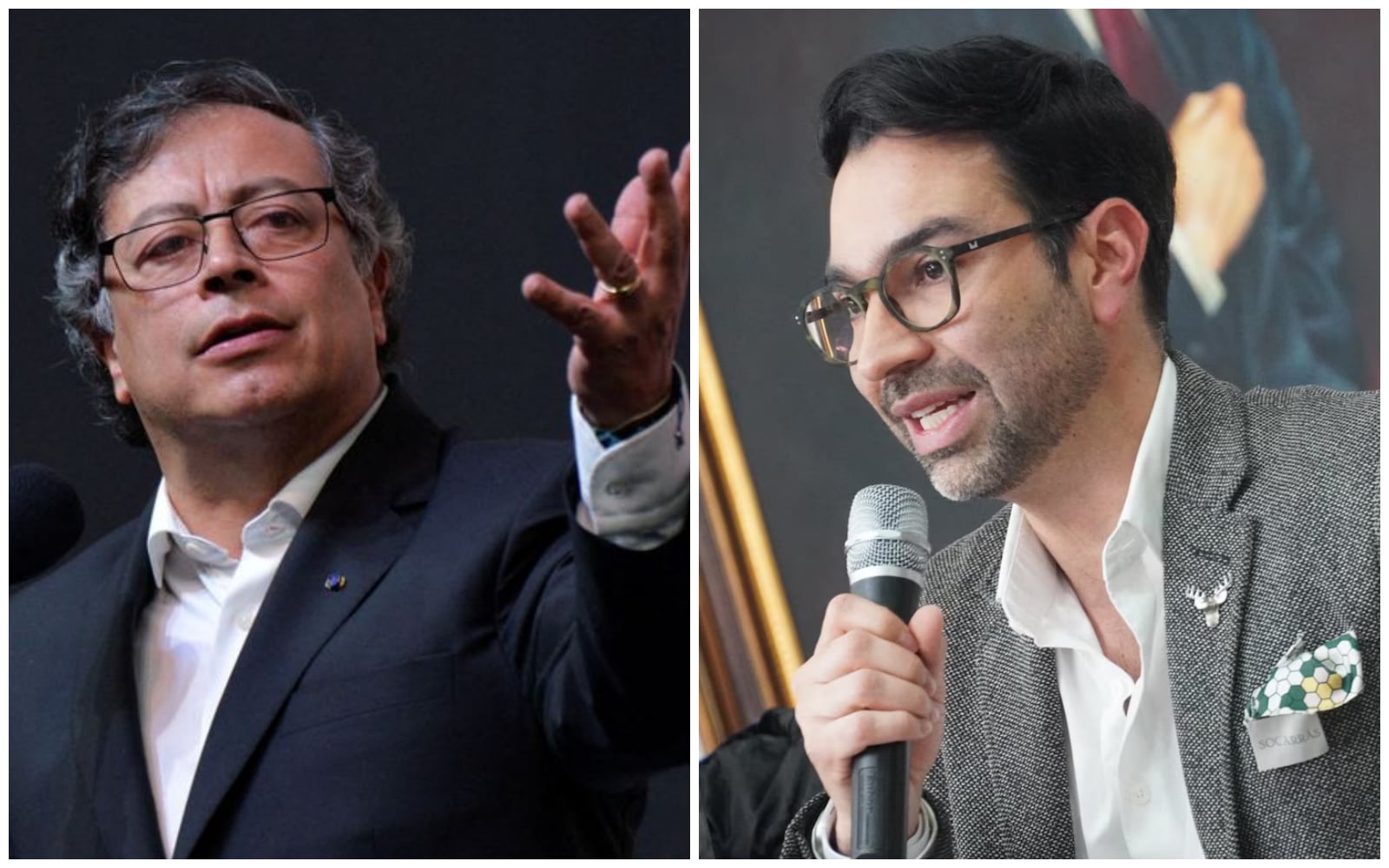 El expresidente Gustavo Petro y el representante Mauricio Toro protagonizaron un fuerte cruce en las redes sociales - crédito REUTERS - suministrada a Infobae Colombia
