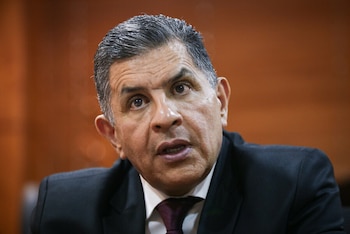 Jorge Iván Ospina sumó una segunda sanción de arresto como interventor de Nueva EPS, una entidad bajo intervención forzosa desde 2024 y señalada por una crisis estructural en el cumplimiento de tutelas - crédito Cristian Bayona/Colprensa