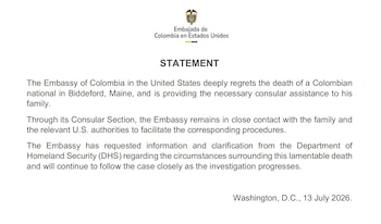 Embajada de Colombia en Estados Unidos - crédito @ColombiaEmbUSA/X