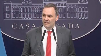 Adorni en la conferencia de