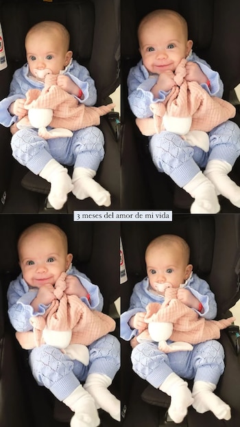 Calzetti compartió tiernas imágenes del