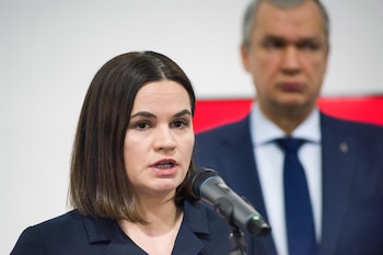 Svetlana Tijanóvskaya recibió en Lituania