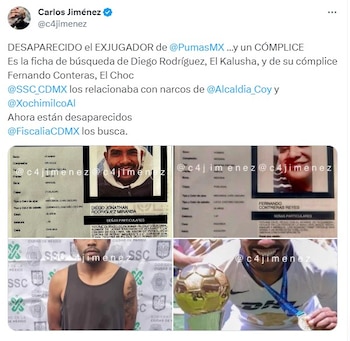 Desaparición de Exjugador de Pumas