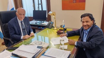 Gustavo Sáenz viajó a Buenos