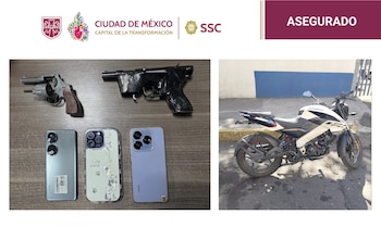 Objetos asegurados a los tres