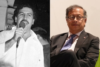 Pablo Escobar y Gustavo Petro,