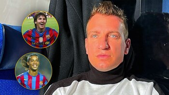 Maxi López, Messi y Ronaldinho