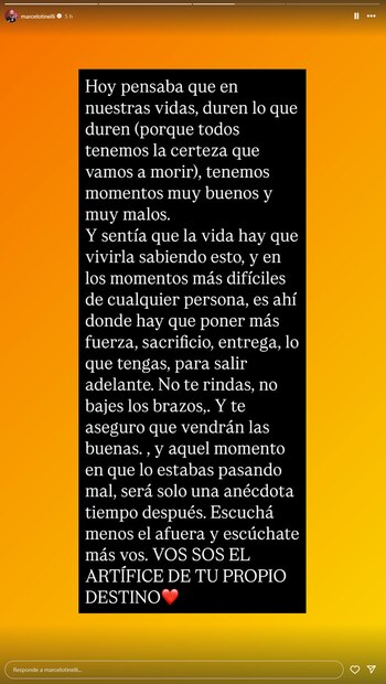Marcelo Tinelli sorprendió al compartir