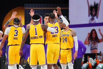 01/10/2020 Los Lakers celebran su