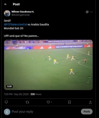 Otro de los analistas arbitrales