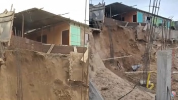 Derrumbe en obra de construcción