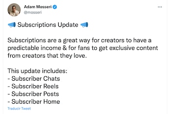 Adam Mosseri. (foto: Twitter)