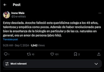 Una de las despedidas