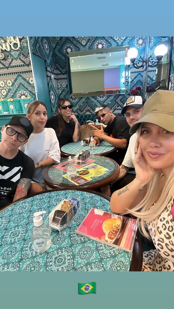 Wanda Nara junto a Mauro