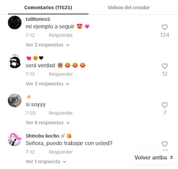 Los comentarios a favor de