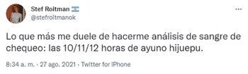 El tuit de Stefi Roitman
