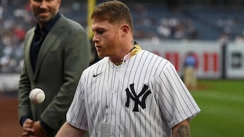 Saúl ‘Canelo’ Álvarez sorprende a la Gran Manzana con su visita a los New York Yankees previo a la post temporada de la MLB