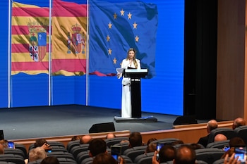 El primer discurso de la infanta Sofía (Europa Press)