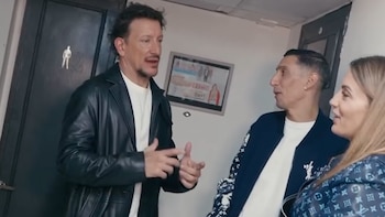 Di María y su esposa visitaron a Nico Vázquez en Rocky