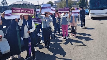 manifestantes caseta Tepotzotlán habitantes de Tultitlán Vecinos del Paraje Fimesa colonia Cuarta Transformación