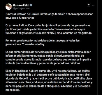 Gustavo Petro reiteró su postura