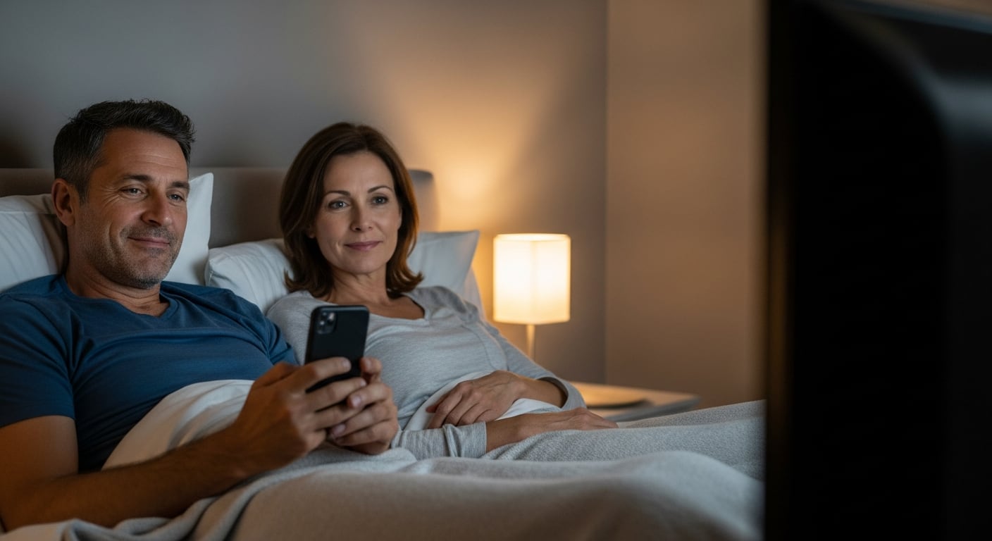 El uso de pantallas y series en la rutina nocturna puede desplazar los encuentros sexuales y consolidar evitación, advirtió Ghedin (Imagen Ilustrativa Infobae)