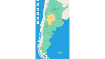 El mapa de alertas que