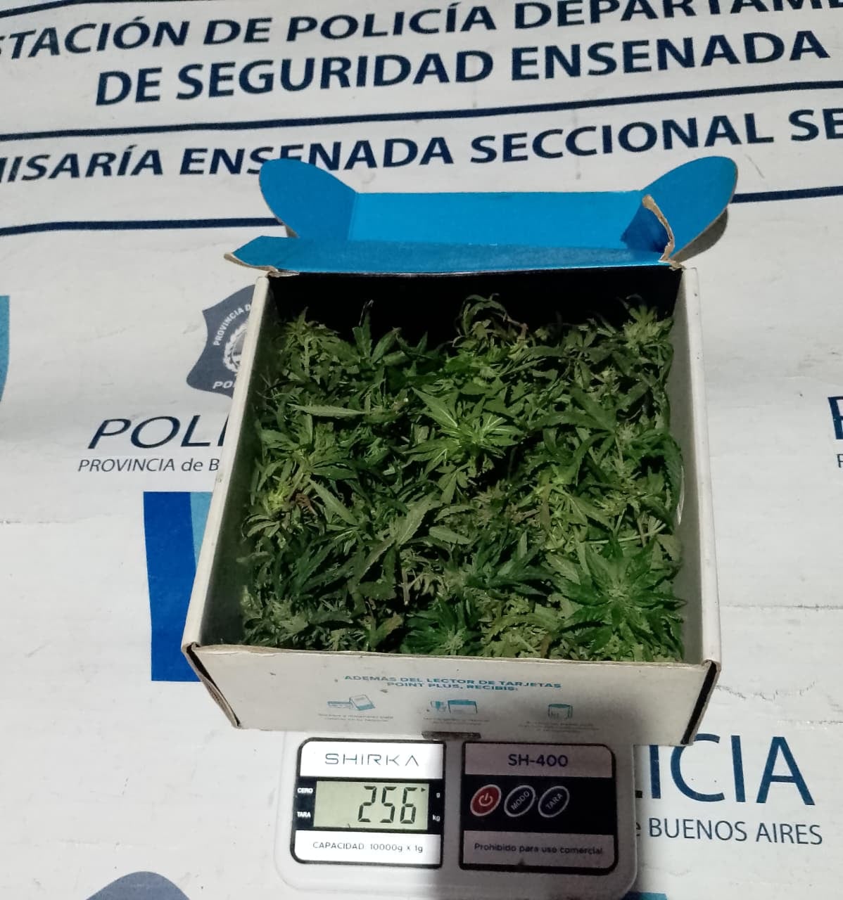 Los agentes secuestraron 32, 297 gramos de marihuana