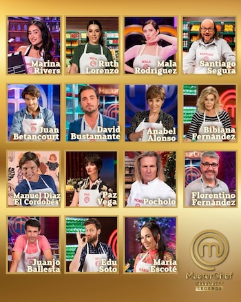 Concursantes de 'MasterChef Legends' (RTVE).