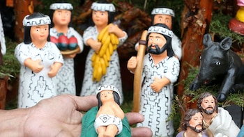 En la selva peruana, pesebres