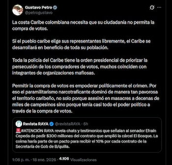 Petro ordenó a la Policía