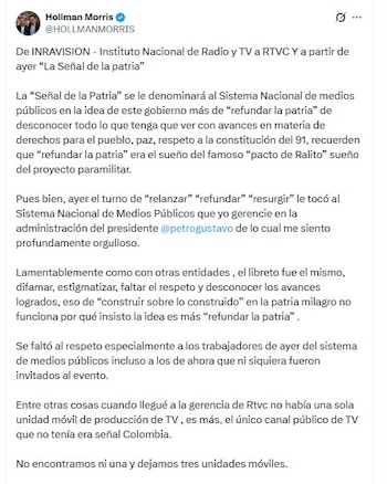 crédito @HOLLMANMORRIS/X