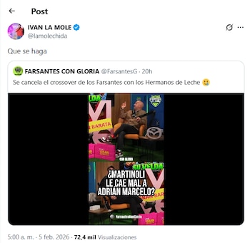 "La Mole" expresó su deseo