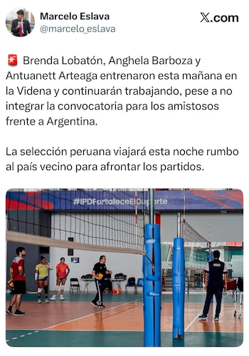 Brenda Lobatón seguirá entrenando con la selección peruana de vóley, a pesar de no viajar a Argentina para amistosos.