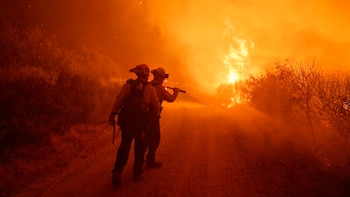 Impactantes imágenes de los incendios