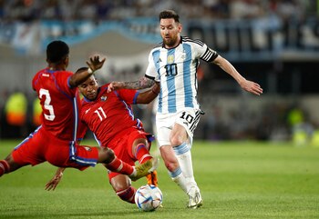 Lionel Messi durante el último