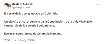 El entonces senador se había