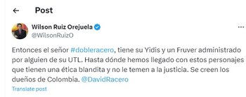 Wilson Ruiz se despacha