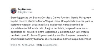 Trino de Roy Barreras sobre