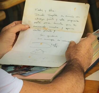 Cartas y fotos inéditas: la conexión de Jhon Fredy con Shakira - crédito afredy21 / Instagram