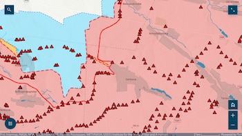 En amarillo, el punto en