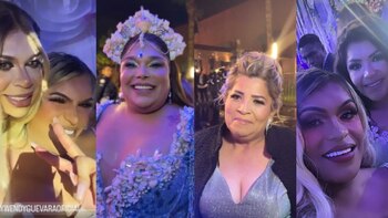 La familia y amigas cercanas