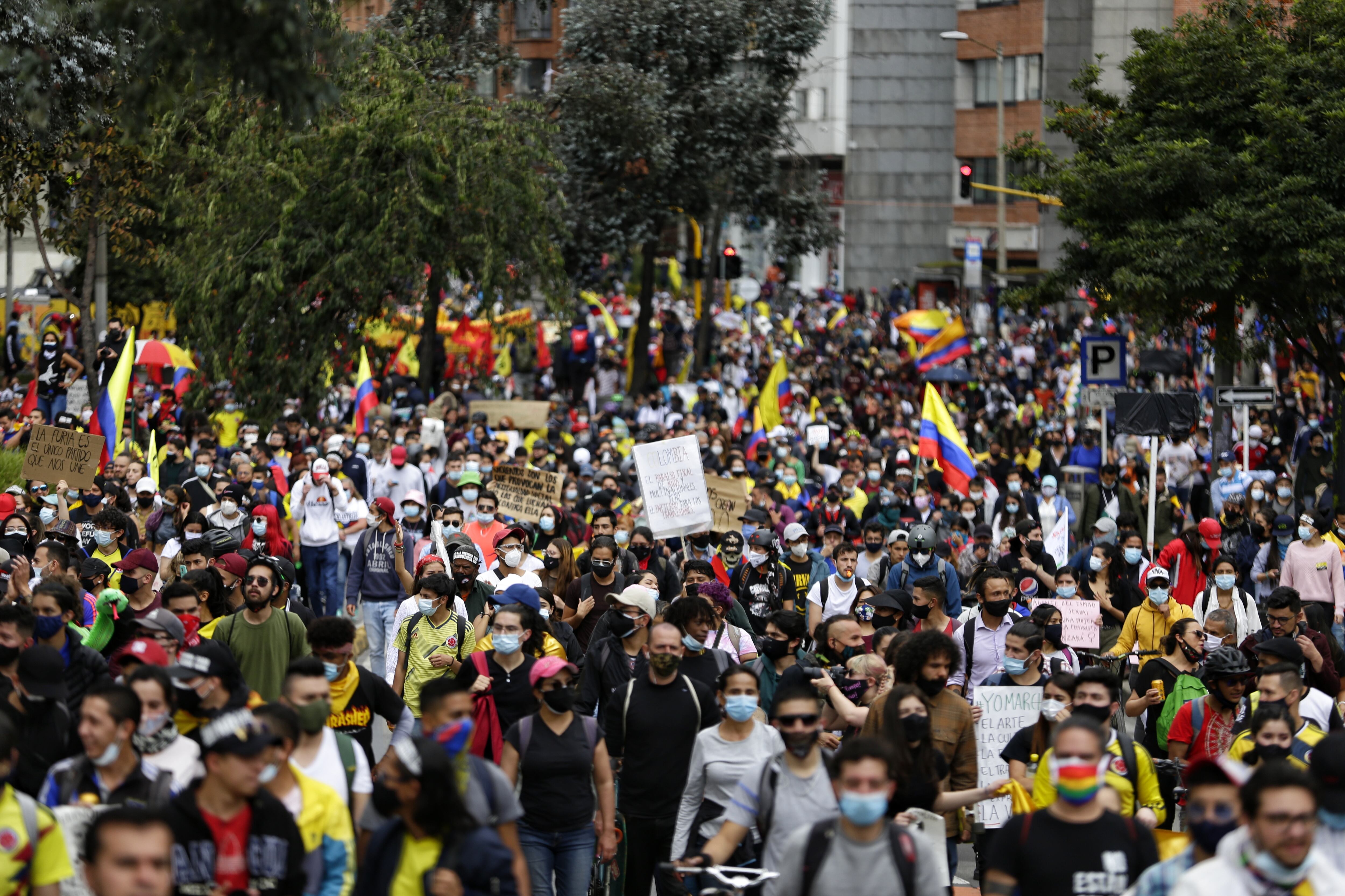 Las marchas en Medellín transcurrieron en normalidad - crédito Sergio Acero/ Colprensa