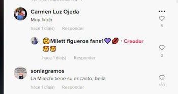 Usuarios destacan belleza de Milett