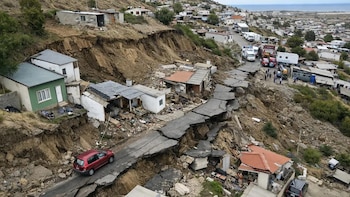 Casas partidas a la mitad