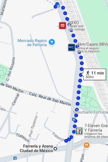 Mapa de la Arena Ciudad