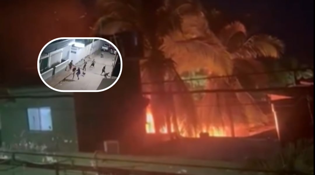 Los desadaptados dejaron múltiples daños materiales y millonarias perdidas - crédito @Lacerteza_/X