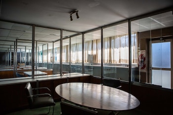 Las oficinas tabicadas donde se