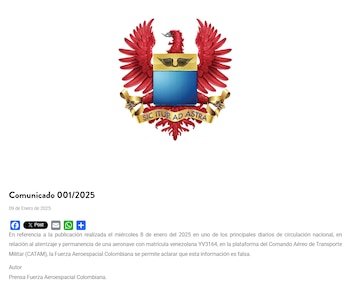 La FAC desmintió que el