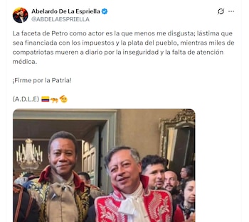 Abelardo de la Espriella lamentó